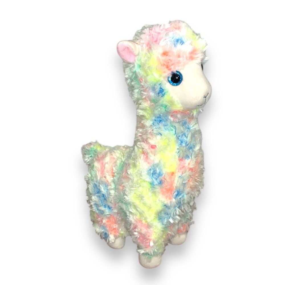 Ty Beanie Baby Lola The Rainbow Llama 12 Inch Plush Stuffed Animal NWT
